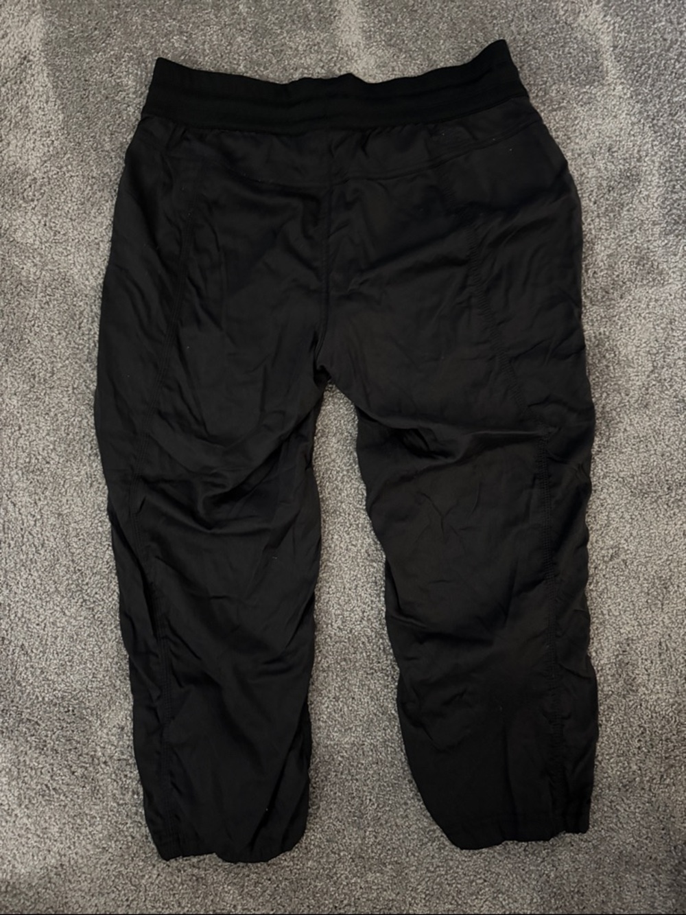 The North Face Aphrodite 2.0 womens Black Elastic-Waist cropped Joggers sz L - Picture 4 of 6